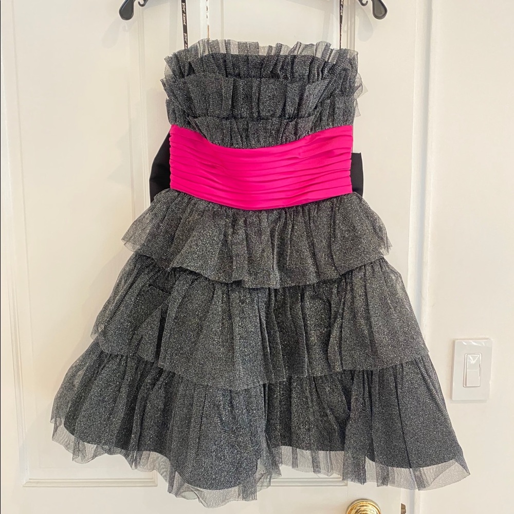 Betsey Johnson Evening Black Sparkle Dress
